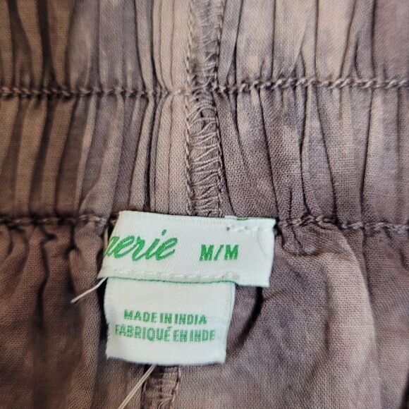 NEW AERIE brown tie dye tiered rock n ruffle pull on mini‎ skirt M - Picture 5 of 10